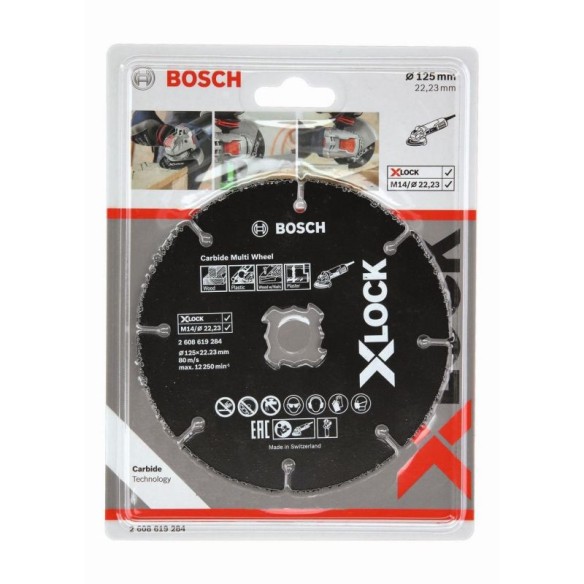 Диск за дърво и пластмаса X-LOCK Carbide ∅125 мм BOSCH ➤ топ цена ➤ dshome.bg
