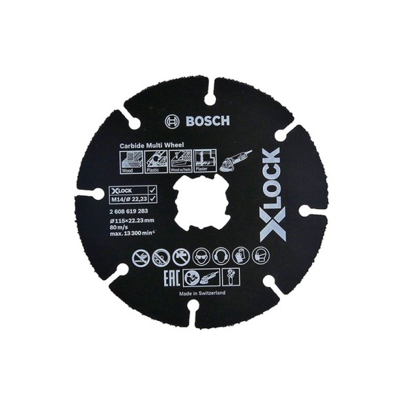 Диск за дърво и пластмаса X-LOCK Carbide ∅115 мм BOSCH ➤ топ цена ➤ dshome.bg