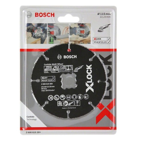 Диск за дърво и пластмаса X-LOCK Carbide ∅115 мм BOSCH ➤ топ цена ➤ dshome.bg