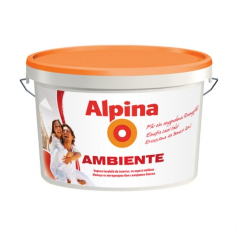 Бяла интериорна боя Alpina Ambiente 15 л - 1