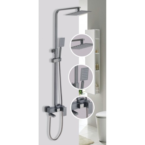 Душ система Ясмина Gun Grey ICT 8866GG INTER CERAMIC ➤ топ цена ➤ dshome.bg