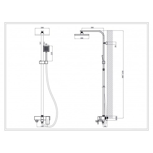 Душ система Ясмина Gun Grey ICT 8866GG INTER CERAMIC ➤ топ цена ➤ dshome.bg