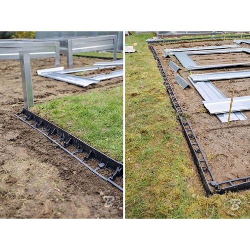 Ограничителна лента за трева Rim-Bord 55 мм x 1 м BRADAS ➤ топ цена ➤ dshome.bg