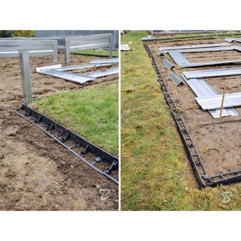 Ограничителна лента за трева Rim-Bord 45 мм x 1 м BRADAS ➤ топ цена ➤ dshome.bg