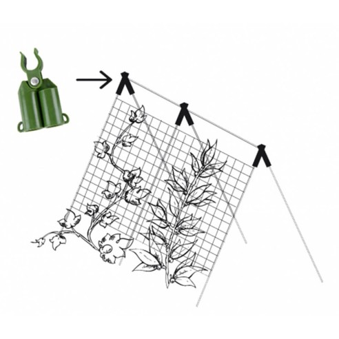 Стоманено колче за растения с PE покритие ø0.8 см 100 см BRADAS ➤ топ цена ➤ dshome.bg