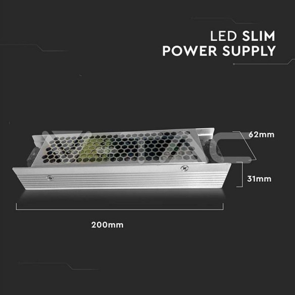 LED захранване Slim 150W 12V 12.5A - V-TAC - 2