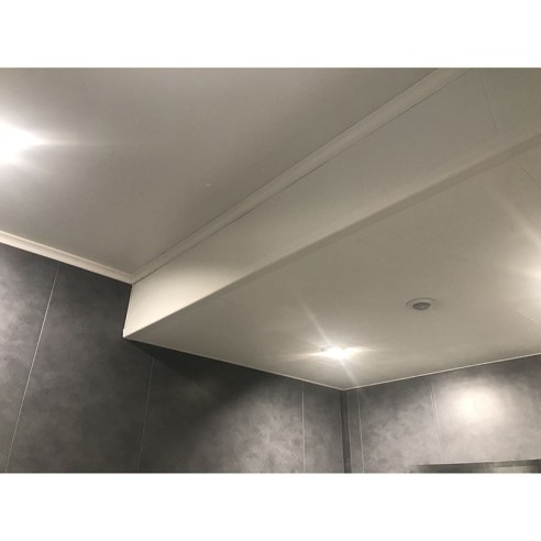 PVC ламперия 25х300 см 10 мм Бял лак без фуга DUMAPAN ➤ топ цена ➤ dshome.bg