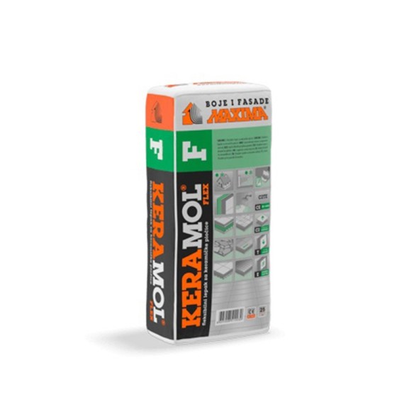 Лепило за плочки Keramol Flex C2TE 25 кг MAXIMA ➤ топ цена ➤ dshome.bg