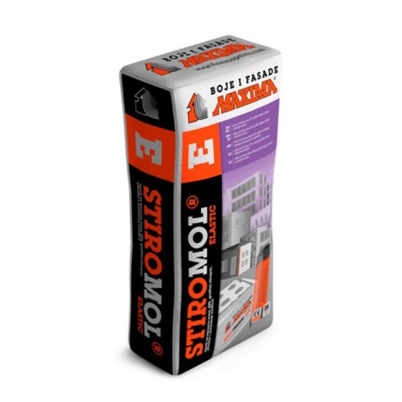 Лепило за каменна вата, EPS и XPS 25 кг Stiromol Elastic MAXIMA ➤ топ цена ➤ dshome.bg