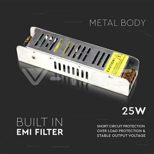 LED захранване Slim 25W 12V 2.1A - V-TAC - 2