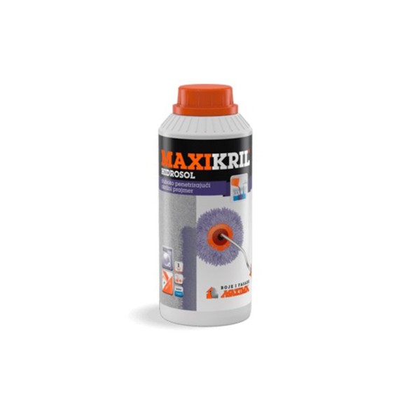Акрилен грунд Maxikril Hidrosol 1 л MAXIMA ➤ топ цена ➤ dshome.bg
