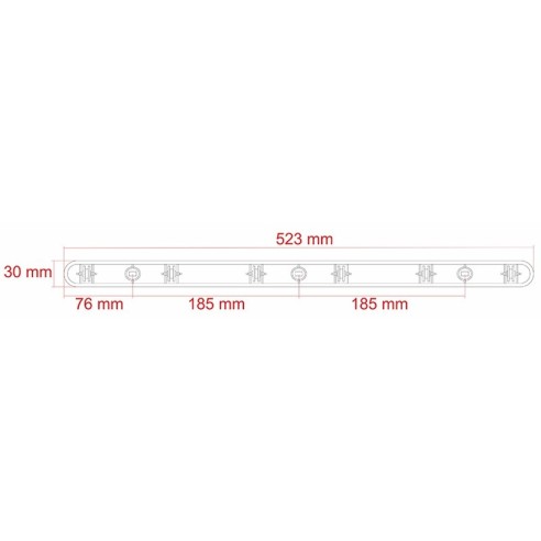 Таванен простир 6x180 см бял SEPIO ➤ топ цена ➤ dshome.bg