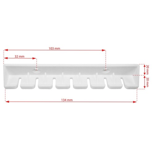 Таванен простир 7x180 см бял SEPIO ➤ топ цена ➤ dshome.bg