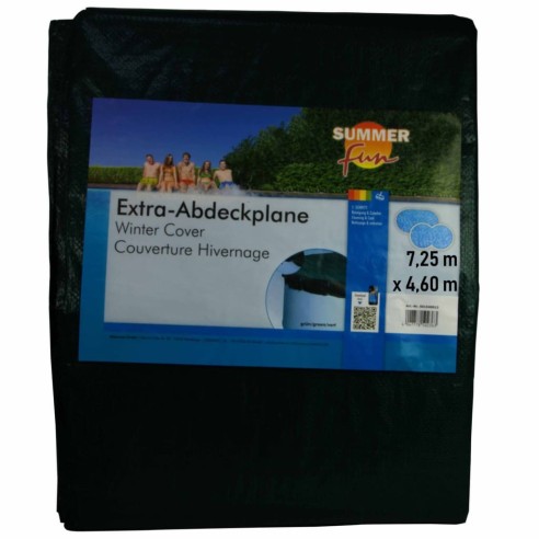 Summer Fun Зимно покривало за басейн овално 725 см PVC зелено