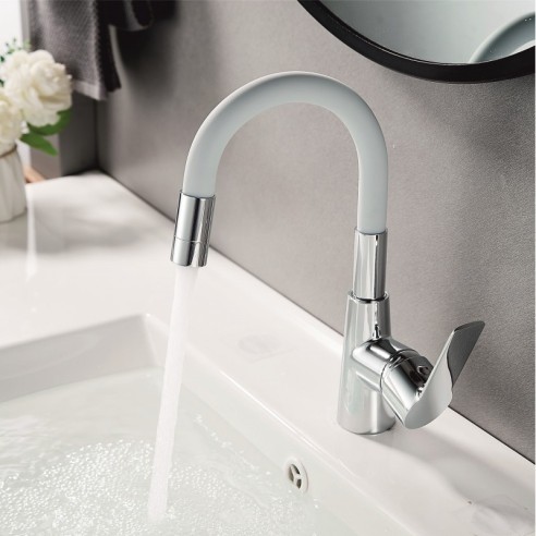 Смесител за баня Alisado бял INTER CERAMIC ➤ топ цена ➤ dshome.bg