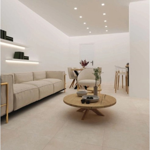 Гранитогрес 60x60 см Enigma Pro бежов 3-то качeство 6591 KAI ➤ топ цена ➤ dshome.bg