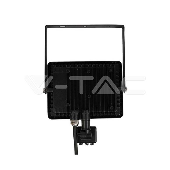 LED Прожектор + Сензор черен 30W 6400K - V-TAC - 2
