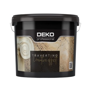 Декоративна мазилка Travertino Creative Effect 8 кг DEKO ➤ топ цена ➤ dshome.bg