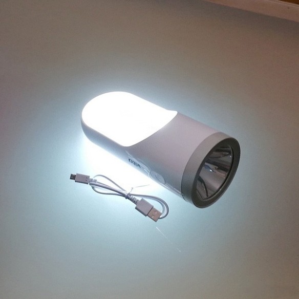 LED фенер с две светлини 3W+19W 280 lm бял VITO ➤ топ цена ➤ dshome.bg