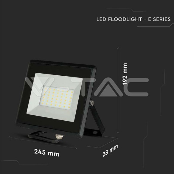 LED Прожектор Е-Series черен 50W 6500K - V-TAC - 3