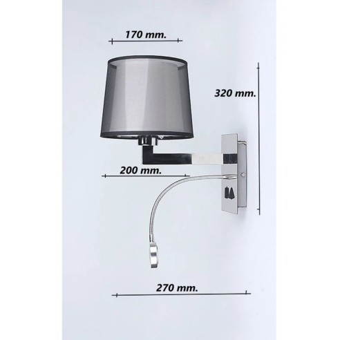 Аплик Лунна пътека никел DREAM LIGHTS ➤ топ цена ➤ dshome.bg