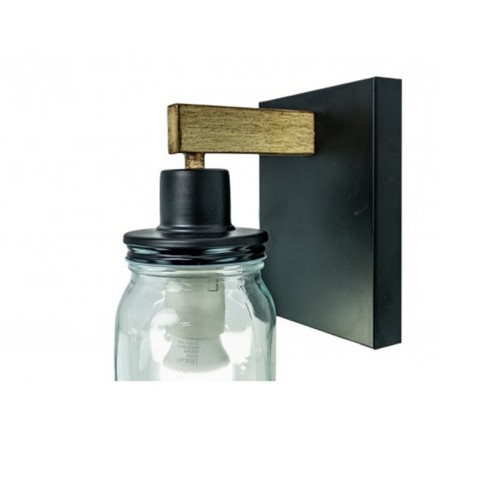 Аплик Фраско черен/дърво DREAM LIGHTS ➤ топ цена ➤ dshome.bg