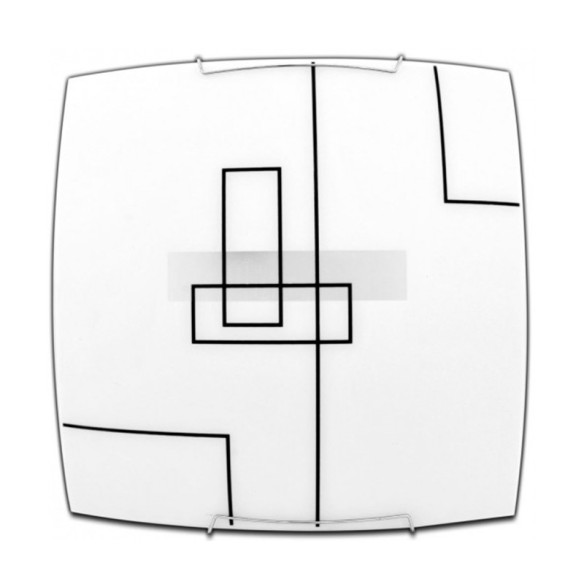 Плафон Geos 60 W 2xE27 40x40 см INTO ➤ топ цена ➤ dshome.bg