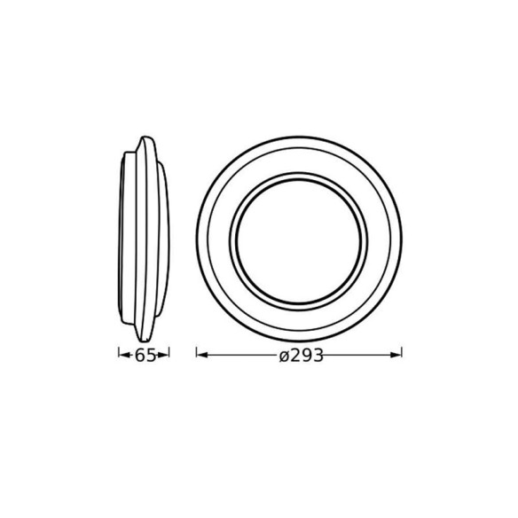 LED плафон Orbis Berlin 300 мм 16 W 830 BK LEDVANCE ➤ топ цена ➤ dshome.bg