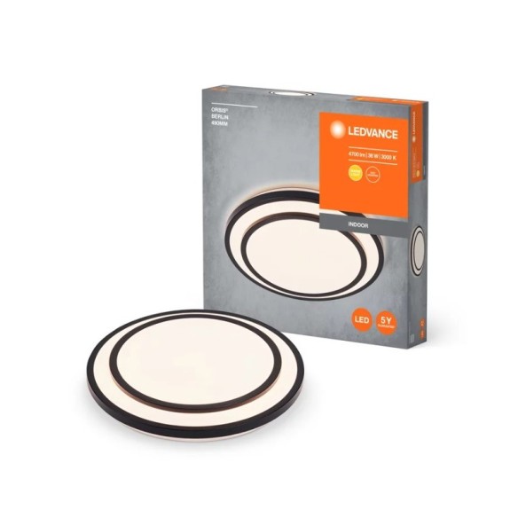 LED плафон Orbis Berlin 490 мм 36 W 830 BK LEDVANCE ➤ топ цена ➤ dshome.bg