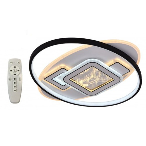 LED плафон 3 Square Blurred 100 W с дистанционно D-IL ➤ топ цена ➤ dshome.bg