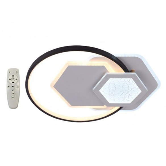 LED плафон Broken Hexagon 80 W с дистанционно D-IL ➤ топ цена ➤ dshome.bg