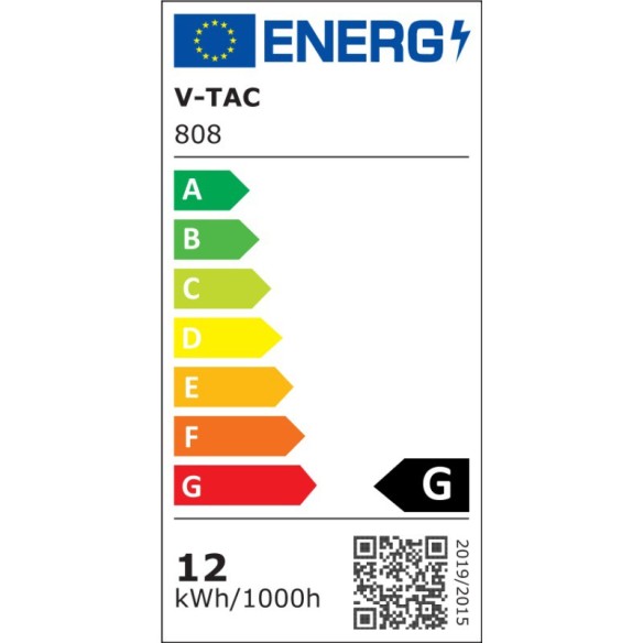 LED плафон със сензор 808 Samsung чип 12 W 4000 K V-TAC ➤ топ цена ➤ dshome.bg