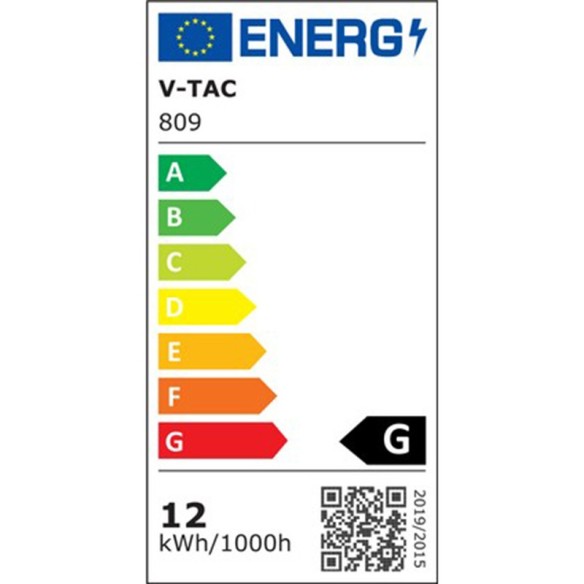LED плафон със сензор 809 Samsung чип 12 W 6400 K V-TAC ➤ топ цена ➤ dshome.bg