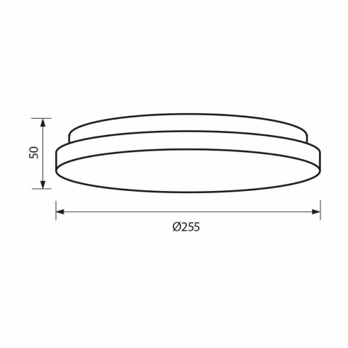 LED плафониера Kena с микровълнов сензор 12 W IP44 VIVALUX ➤ топ цена ➤ dshome.bg