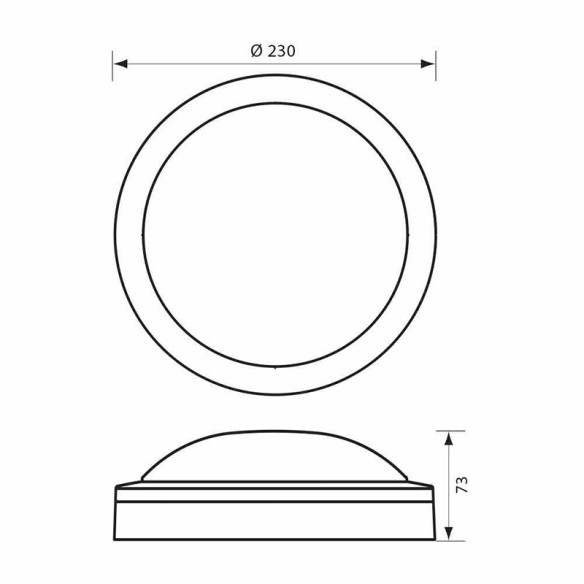 LED плафониера Mezzo/R 18 W IP65 черна VIVALUX ➤ топ цена ➤ dshome.bg