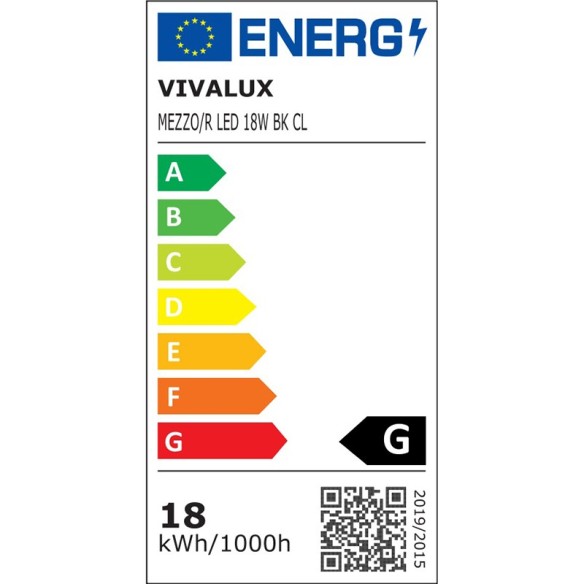 LED плафониера Mezzo/R 18 W IP65 черна VIVALUX ➤ топ цена ➤ dshome.bg