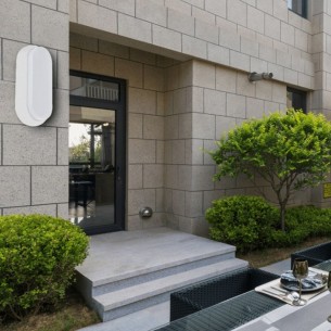 LED плафон Oval 15 W 6000 K IP65 бял LIGHTEX ➤ топ цена ➤ dshome.bg 2