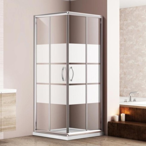 Комплект душ кабина 7005-1D и душ система със смесител VLS006 FORMA VITA ➤ топ цена ➤ dshome.bg