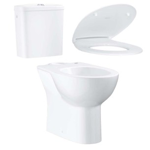Комплект тоалетна чиния, седалка и казанче Bau Ceramic GROHE ➤ топ цена ➤ dshome.bg