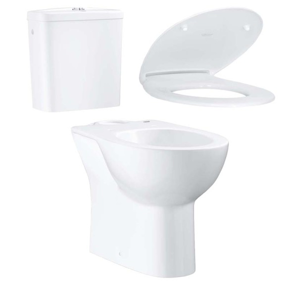Комплект тоалетна чиния, седалка и казанче Bau Ceramic GROHE ➤ топ цена ➤ dshome.bg