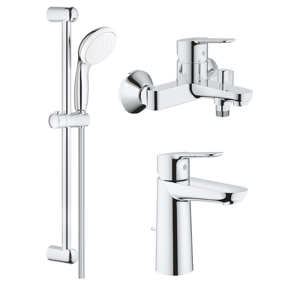 Душ система, смесител за баня и смесител за вана BauEdge GROHE ➤ топ цена ➤ dshome.bg