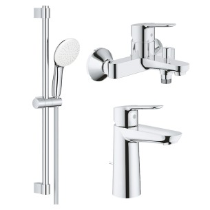 Комплект за баня: душ система и смесители BauEdge GROHE ➤ топ цена ➤ dshome.bg
