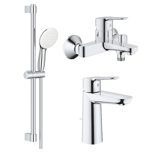 Комплект за баня: душ система и смесители BauEdge GROHE ➤ топ цена ➤ dshome.bg