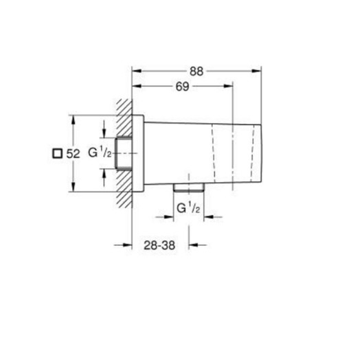 Душ система за вграждане Tempesta 250 Eurocube GROHE ➤ топ цена ➤ dshome.bg