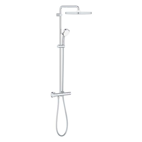 Душ система с термостат Tempesta Cosmopolitan 250 Cube GROHE ➤ топ цена ➤ dshome.bg