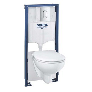 Комплект структура за вграждане с тоалетна чиния Solido 5в1 GROHE ➤ топ цена ➤ dshome.bg