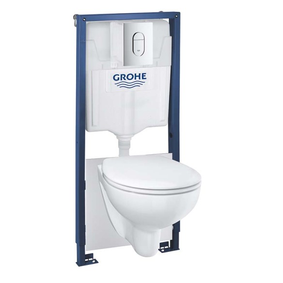Комплект структура за вграждане с тоалетна чиния Solido 5в1 GROHE ➤ топ цена ➤ dshome.bg