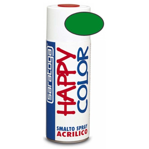 Акрилна спрей боя Зелена ябълка 400 мл Happy Color SARATOGA ➤ топ цена ➤ dshome.bg