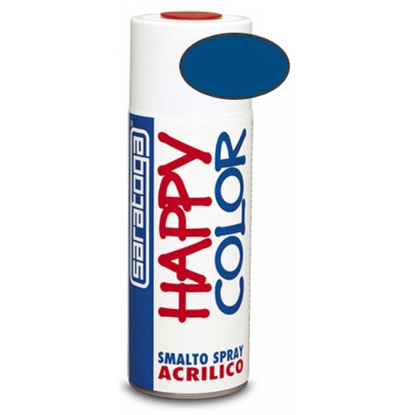 Акрилна спрей боя Трафик синьо 400 мл Happy Color SARATOGA ➤ топ цена ➤ dshome.bg