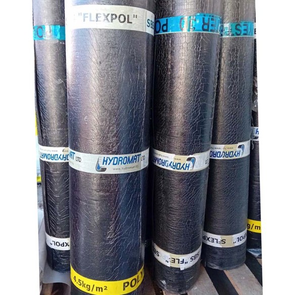 Битумна хидроизолация SBS Flexpol сива посипка 4.5 кг ➤ топ цена ➤ dshome.bg
